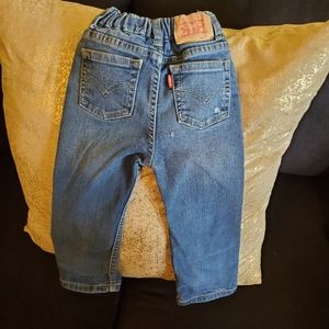 PAIR OF DISTRESSED LOOK TODDLER LEVI JEANS